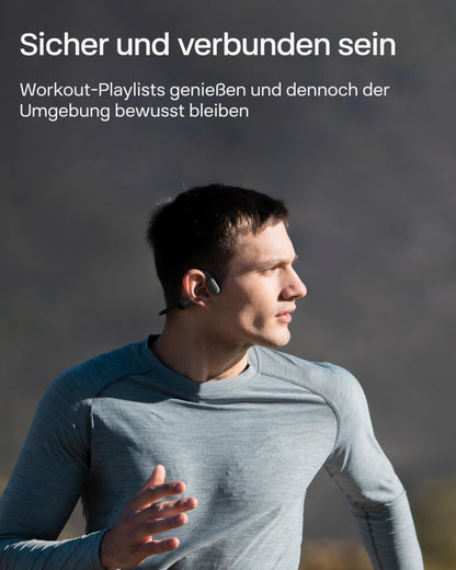 SHOKZ OpenRun Open-Ear Knochenschall-Kopfhörer mit Bluetooth