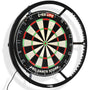 CyeeLife Dartleuchte 360° LED für Stahl-Dartscheibe - Schwarz. Schwarzer LED-Lichtring beleuchtet Stahl-Dartscheibe.