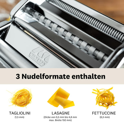 Marcato Atlas 150 Elektrische Nudelmaschine - Motor, Edelstahl