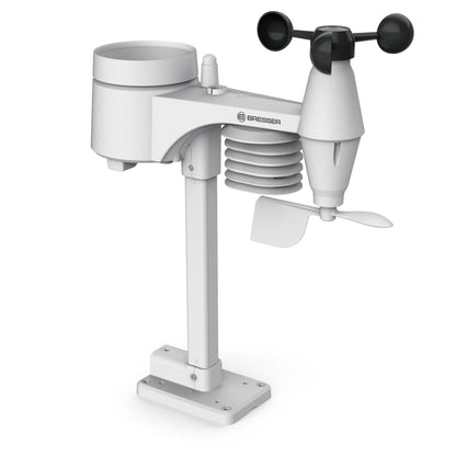 Bresser 5-in-1 Comfort Wetter Center Funk-Wetterstation, weiss