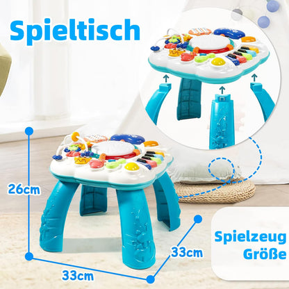 Fajiabao Musikspieltisch Baby 6 in 1 Musikspielzeug ab 1 Jahr