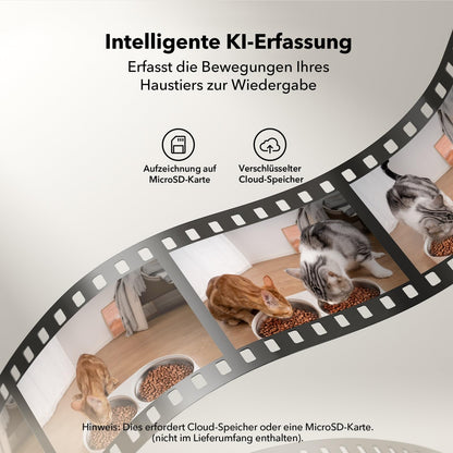 PETLIBRO 5L Futterautomat mit 1080P Kamera, 5G WiFi & 2 Näpfen