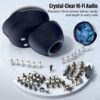 VEKJ L8 Pro Schlafkopfhörer Bluetooth 5.4 In-Ear, Sternenblau