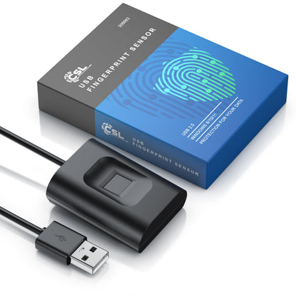 CSL USB Fingerabdrucksensor – Fingerprint Key für Windows Hello