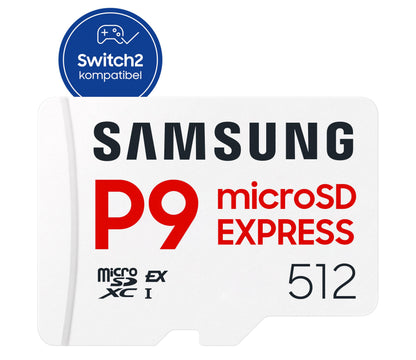 Samsung P9 Express microSD Express 512 GB Speicherkarte, 800 MB/s