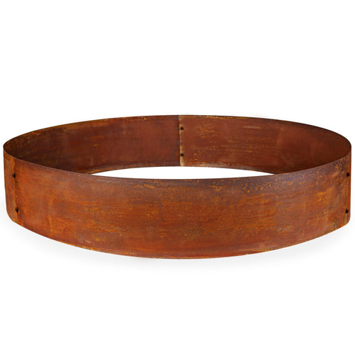 UNIGARDIA Pflanzring Cortenstahl Beeteinfassung Ø 100 cm H 20 cm. Runder Cortenstahlring zur Beet- & Hochbeetgestaltung.