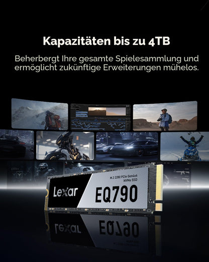 Lexar EQ790 4TB Interne SSD M.2 2280 PCIe Gen4x4 NVMe für PS5