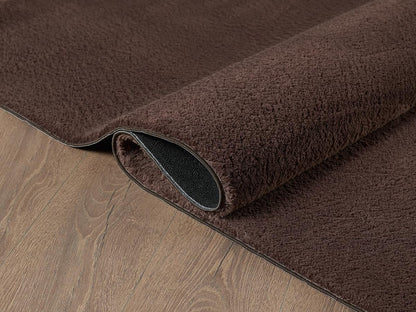 the carpet Relax Kurzflor-Teppich, waschbar, Braun, 160 x 220 cm