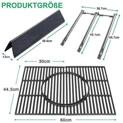 WELL GRILL Grillersatzteile Set für Weber Spirit 300 Serie Gasgrill