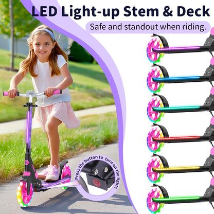 BELEEV Big Wheel Cityroller – LED leuchtend, faltbar 200mm