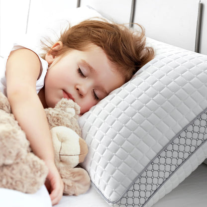 BedStory Kopfkissen 40x80, 2er Set mit verstellbarer Mikrofaserfüllung