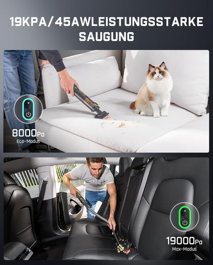 Fanttik Slim V8 APEX Akku-Handstaubsauger 4-in-1, 19000 Pa, Grau