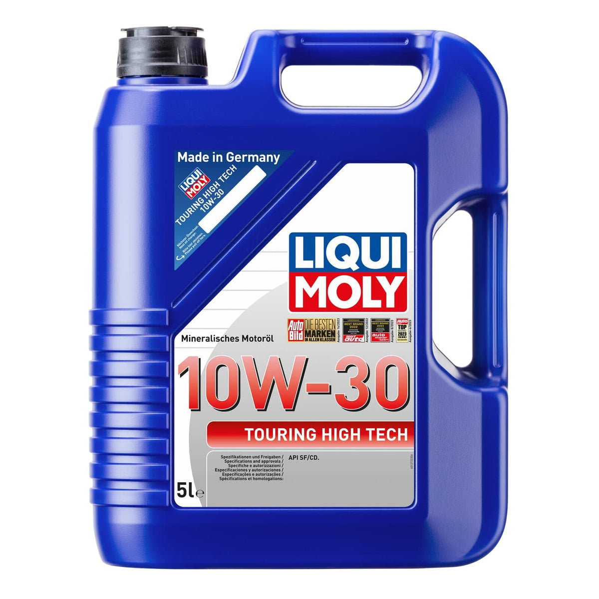 LIQUI MOLY Touring High Tech 10W-30 Motoröl 5 L mineralisch im Kanister