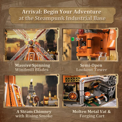 PANTASY Steampunk Windmühlen Werkstatt Bauset - motorisiert