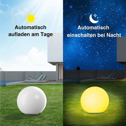 infray ANICEMOON Solarkugel 30 cm, Solarleuchte für aussen, IP67