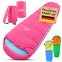 MOUNTREX Kinderschlafsack mit Baumwoll-Innenfutter, 175x70 cm, für Camping und Kindergarten