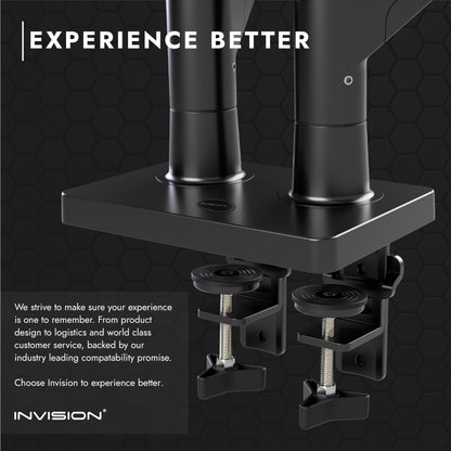 Invision MX900 Monitorhalterung – 2 Monitore Gasdruckfeder