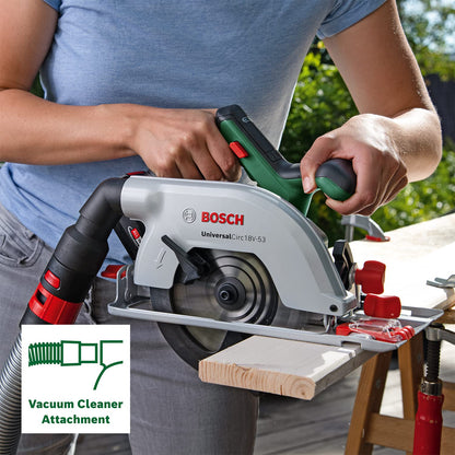 Bosch UniversalCirc 18V-53 Akku-Kreissäge - ohne Akku, Führungsschiene