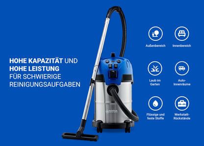 Nilfisk Multi II 30L T Nass-Trockensauger mit Steckdose