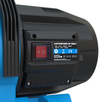 Güde Gartenpumpe GP 1045 E, 1000 W, 4500 l/h, Edelstahl
