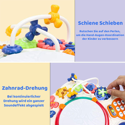 Fajiabao Musikspieltisch Baby 6 in 1 Musikspielzeug ab 1 Jahr