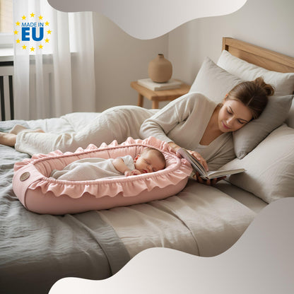 Totsy Baby Babynest 90x50 cm – Kuschelnest für Neugeborene, Rosa