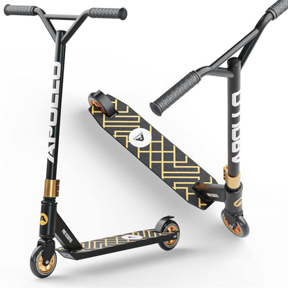 Apollo Genius Pro Kinder Freestyle-Scooter - ab 6 Jahren, robuster Scooter mit T-Bar und Deck. Ideal für Tricks und Sprünge.
