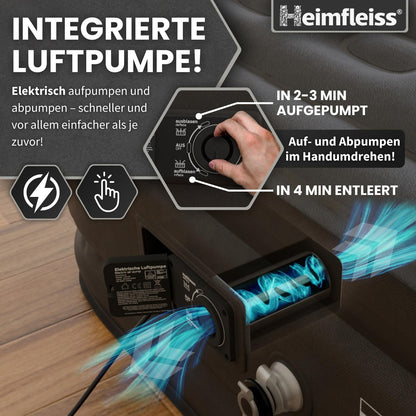 Heimfleiss Luftbett selbstaufblasend 100x200 cm für 1 Person