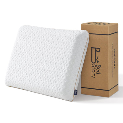BedStory Gel Memory Foam Kopfkissen 60x40 cm für Seitenschläfer