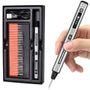 ARROWMAX Mini Gravierstift, kabellos, mit 30 Bits und USB-C – Gravierwerkzeug in Stiftform für Metall, Holz und Glas