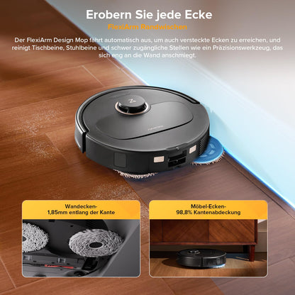 roborock Qrevo S5V Saugroboter mit Wischfunktion, Schwarz