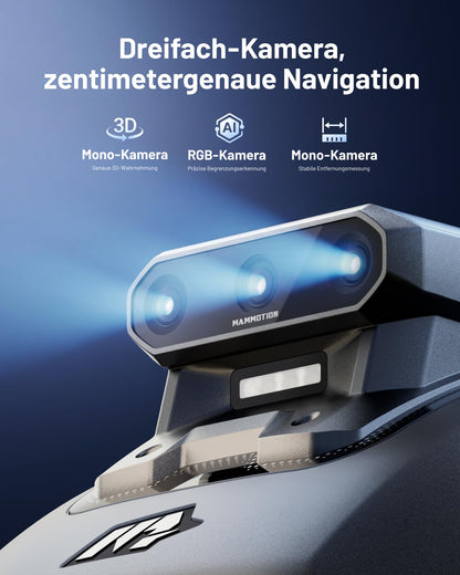 Mammotion YUKA mini 2 500 Mähroboter ohne Begrenzungskabel, 500 m²