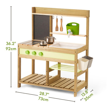 Gaint Bean Matschküche Kinder Outdoor Holz Spüle – Naturholz