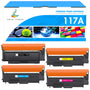 TRUE IMAGE Toner Set 4er-Pack kompatibel für HP 117A Color Laser MFP, vier Kartuschen in Schwarz, Cyan, Gelb, Magenta