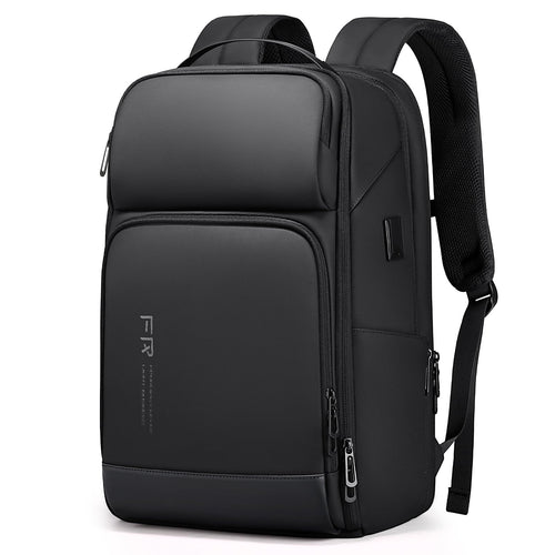 FENRUIEN Laptoprucksack 17 Zoll – Business Reise Erweiterbar: Rechteckig, schwarz. Für Laptops und Reisebedarf.