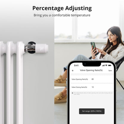 SONOFF TRVZB Zigbee smartes Heizkörperthermostat, 4er-Set