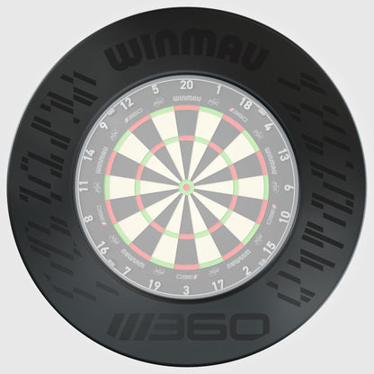 WINMAU Blade 360 Dart Surround – Schutzring für Dartscheibe, schwarz