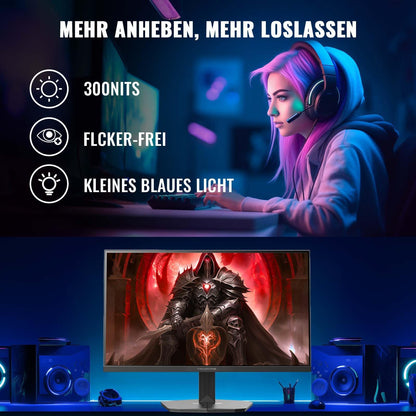 Minifire MFG24F4L Gaming Monitor Full HD 24 Zoll 180Hz 1ms