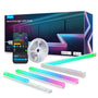 Govee RGBIC LED Strip mit Profil, 10 m, 64 Szenenmodi, App-Steuerung – weisser Streifen im Kunststoffprofil