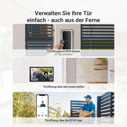 EZVIZ CP5 Video-Türsprechanlage mit 7-Zoll-Touchscreen und WLAN