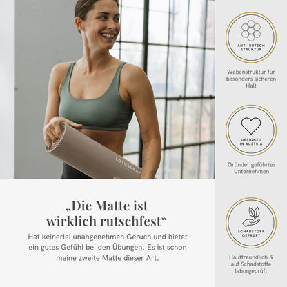 Lotuscrafts Yogamatte Mudra 5 mm, rutschfest, 183 x 60 cm