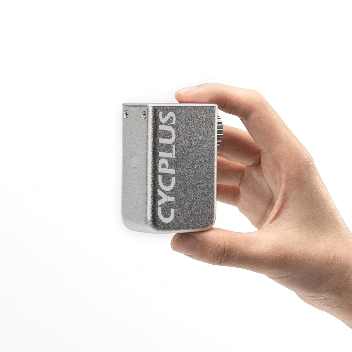 CYCPLUS AS2 Tiny E-Pump, elektrische Fahrradpumpe, 100 PSI, silber – kompakte Minipumpe für Schrader- und Presta-Ventile