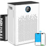 AeroSense SmartConnect Smart Home Luftreiniger - Grosse Räume HEPA H14. Weisser, schlanker Turm. Reinigt die Luft in grossen Räumen mittels HEPA H14 Filter.