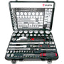 Würth Zebra Steckschlüssel-Sortiment 1/4 1/2 Zoll 6-kant 56tlg Metall. Metall-Set zum Anziehen/Lösen von 6-kant Schrauben.