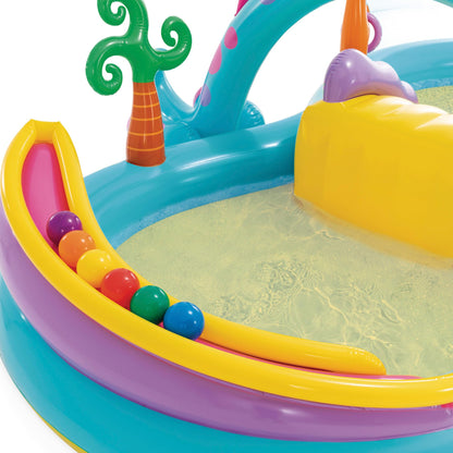 Intex 57135NP Dinoland Play Center, aufblasbarer Pool mit Rutsche