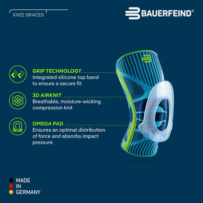Bauerfeind Knee Support Sportkniebandage - M, Rivera