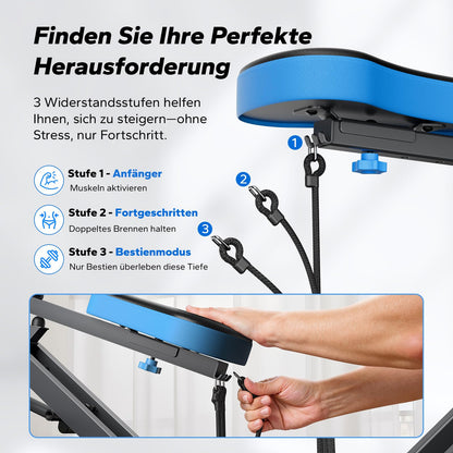 MERACH 2-in-1 Kniebeugen Rudergerät R07 - Grau