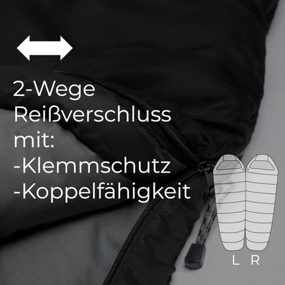 EXPLORER Light 600 Mumienschlafsack, Sommer, 700 g, 210 x 75 cm