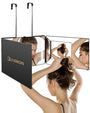 JUSRON 360 Grad Spiegel mit Licht, 3-teiliger Kosmetikspiegel aus ABS und Glas