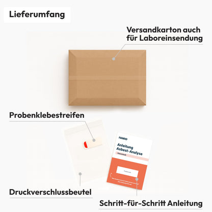 IVARIO Asbest-Test Hausstaub: Analyse auf Asbestfasern im Fachlabor